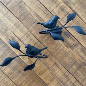 Anthropologie Bird On A Branch Curtain Tie Backs